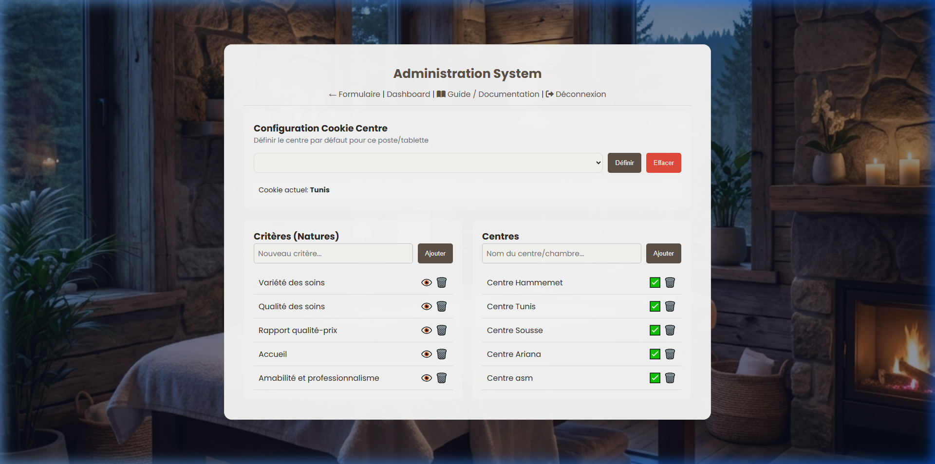 Panel Administration